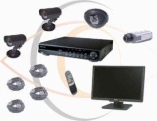 Standalone 4 Port DVR w/ Cameras & Cables